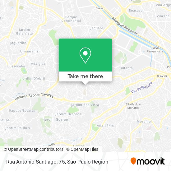Rua Antônio Santiago, 75 map