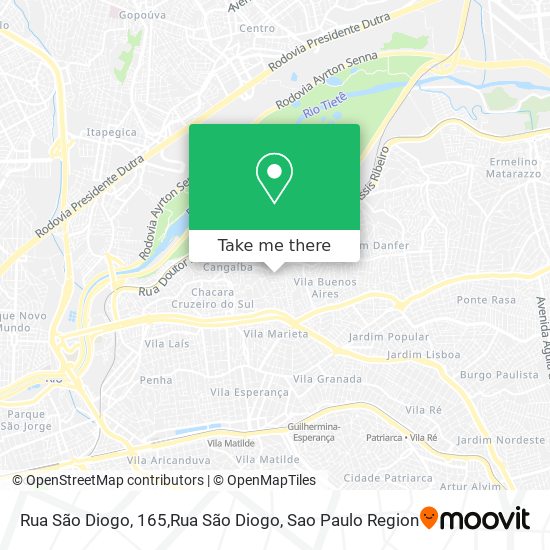 Rua São Diogo, 165,Rua São Diogo map