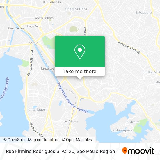 Mapa Rua Firmino Rodrigues Silva, 20