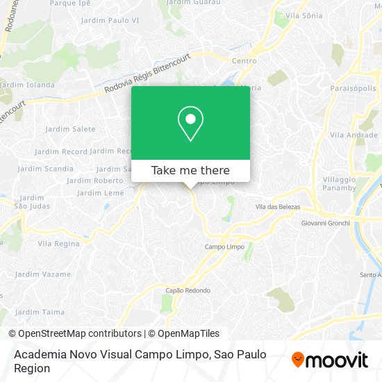 Academia Novo Visual Campo Limpo map