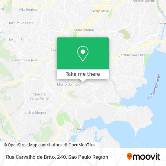 Mapa Rua Carvalho de Brito, 240