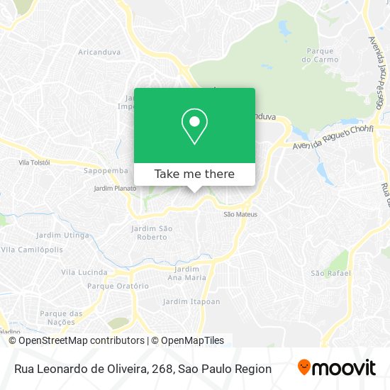 Rua Leonardo de Oliveira, 268 map