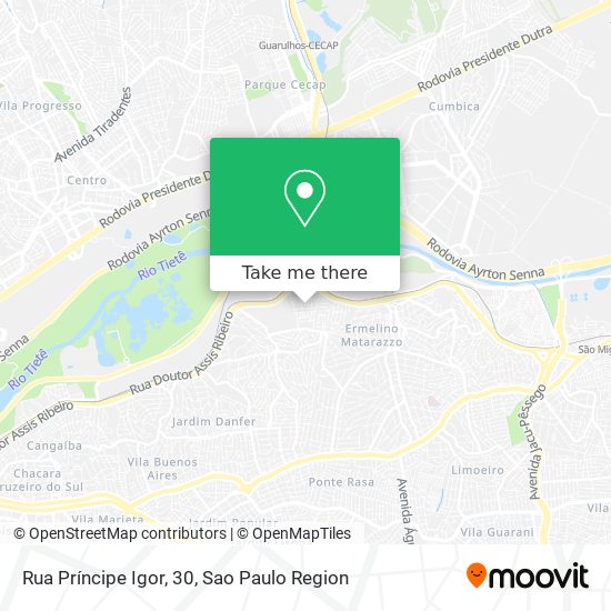 Rua Príncipe Igor, 30 map