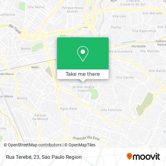 Mapa Rua Terebé, 23