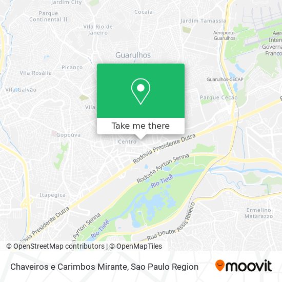 Chaveiros e Carimbos Mirante map