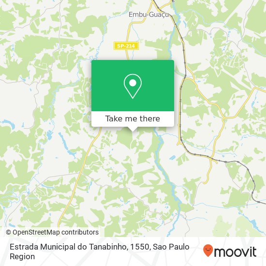 Estrada Municipal do Tanabinho, 1550, Embu-Guaçu-SP map