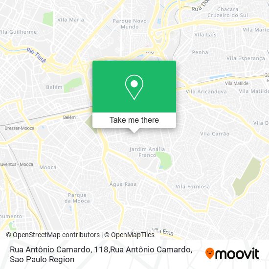 Rua Antônio Camardo, 118,Rua Antônio Camardo map