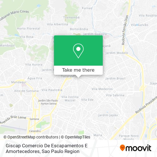 Giscap Comercio De Escapamentos E Amortecedores map
