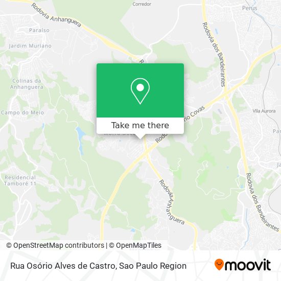 Mapa Rua Osório Alves de Castro