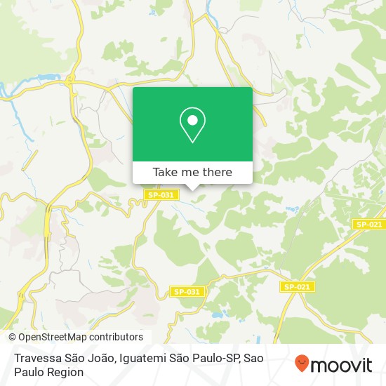 Mapa Travessa São João, Iguatemi São Paulo-SP