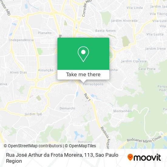 Rua José Arthur da Frota Moreira, 113 map