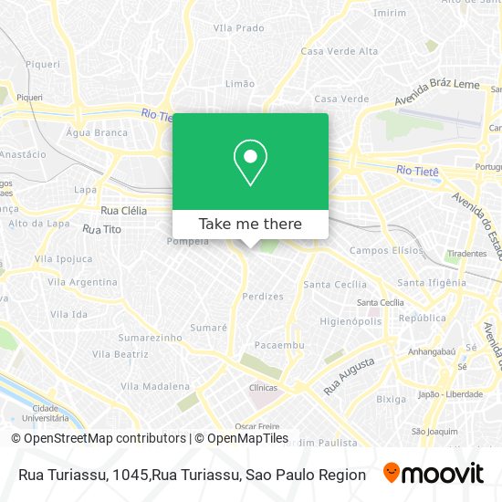 Rua Turiassu, 1045,Rua Turiassu map