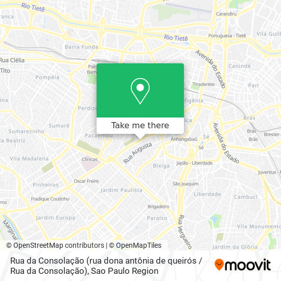 Rua da Consolação (rua dona antônia de queirós / Rua da Consolação) map