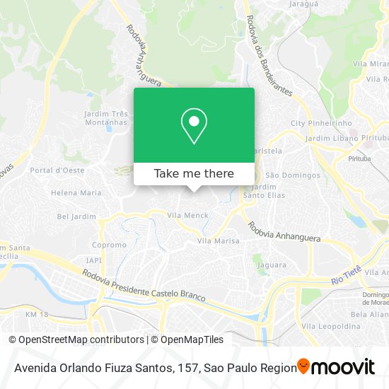 Avenida Orlando Fiuza Santos, 157 map