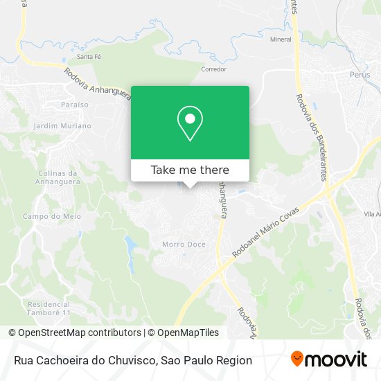 Rua Cachoeira do Chuvisco map