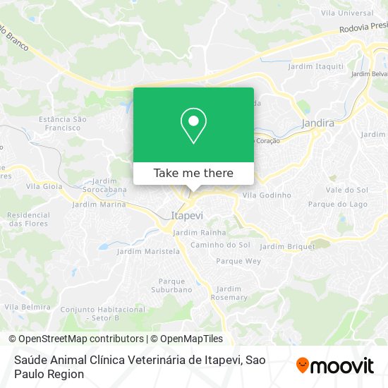 Saúde Animal Clínica Veterinária de Itapevi map