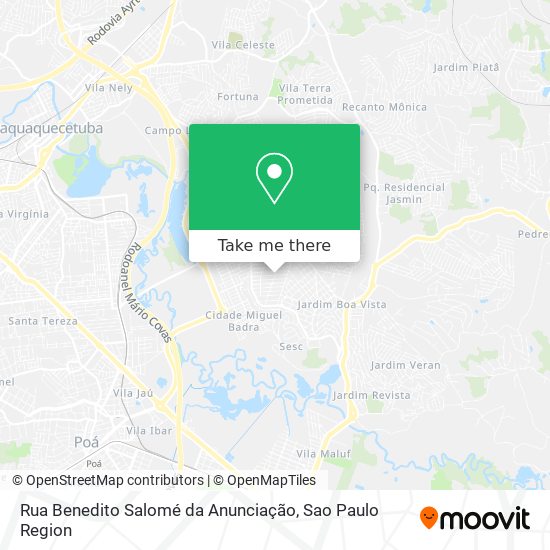 Rua Benedito Salomé da Anunciação map