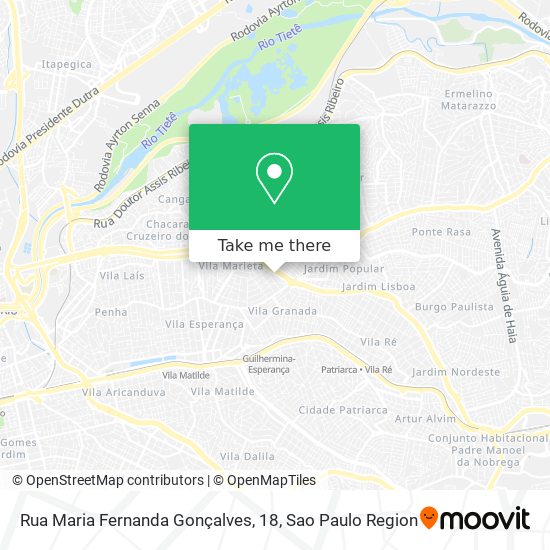 Rua Maria Fernanda Gonçalves, 18 map