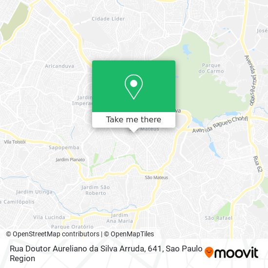 Mapa Rua Doutor Aureliano da Silva Arruda, 641