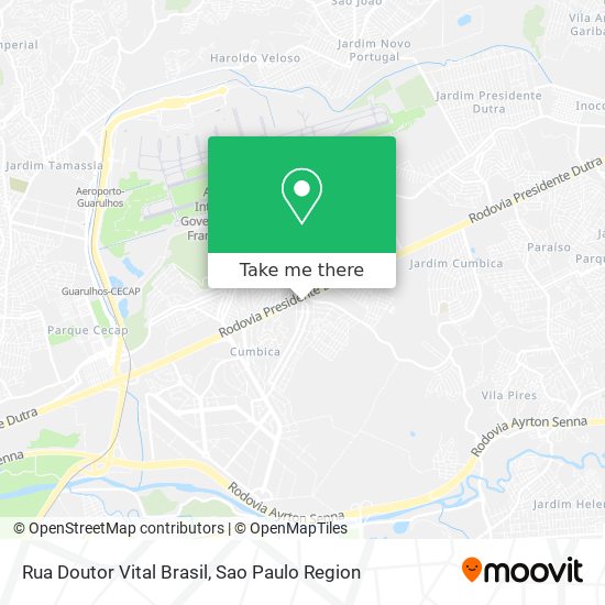 Rua Doutor Vital Brasil map