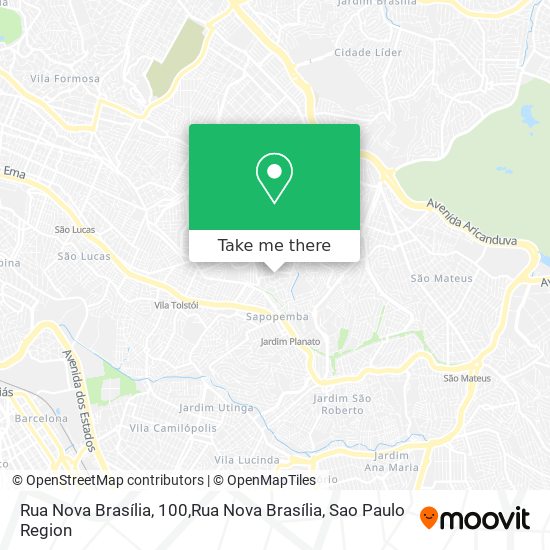 Rua Nova Brasília, 100,Rua Nova Brasília map