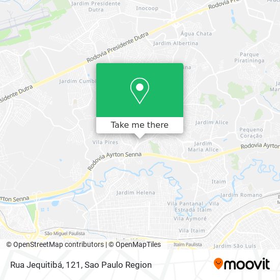 Rua Jequitibá, 121 map