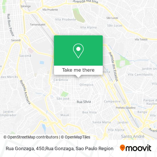 Rua Gonzaga, 450,Rua Gonzaga map