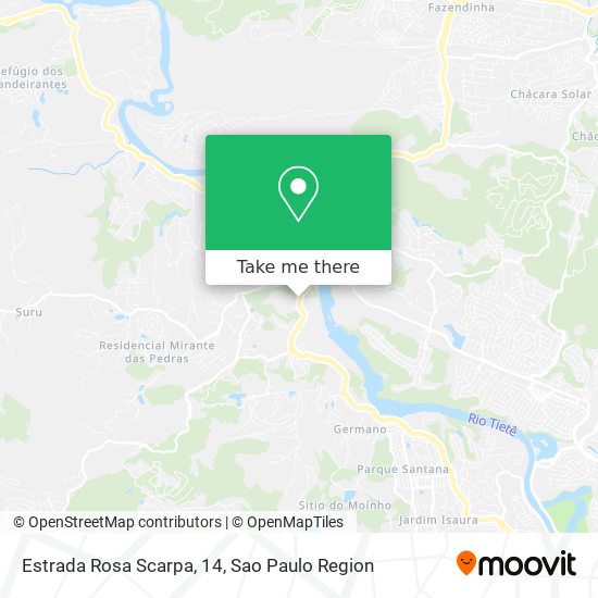 Estrada Rosa Scarpa, 14 map
