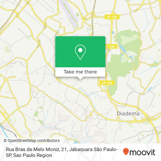 Rua Bras de Melo Moniz, 21, Jabaquara São Paulo-SP map