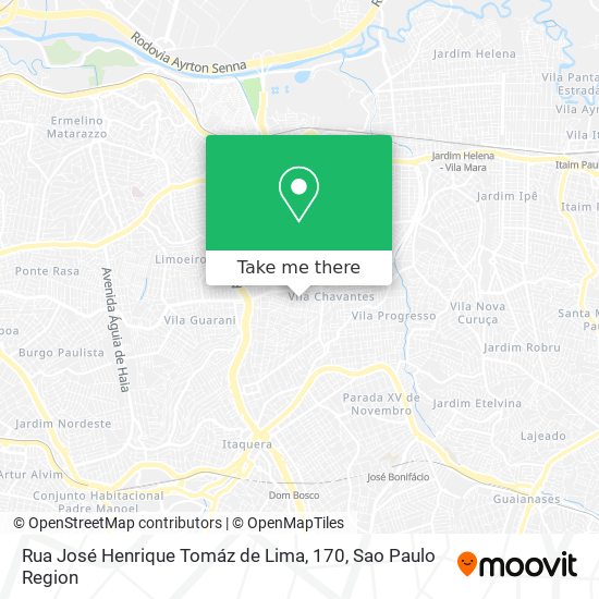 Mapa Rua José Henrique Tomáz de Lima, 170