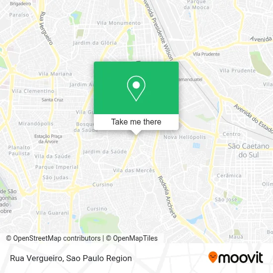 Rua Vergueiro map