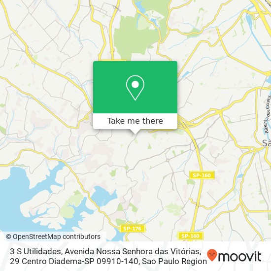 Mapa 3 S Utilidades, Avenida Nossa Senhora das Vitórias, 29 Centro Diadema-SP 09910-140