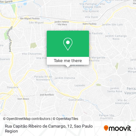 Rua Capitão Ribeiro de Camargo, 12 map