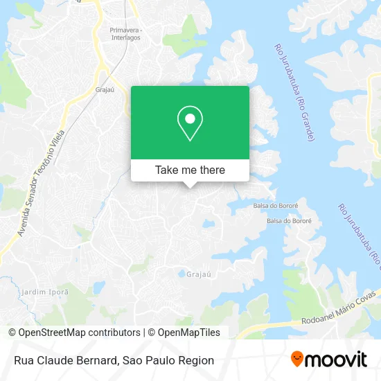 Rua Claude Bernard map