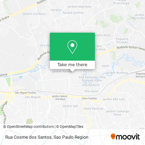 Rua Cosme dos Santos map