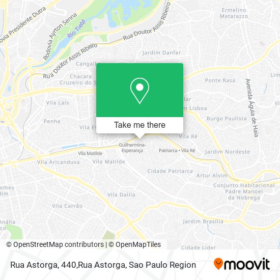 Mapa Rua Astorga, 440,Rua Astorga
