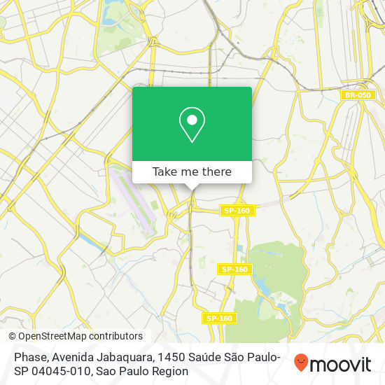 Phase, Avenida Jabaquara, 1450 Saúde São Paulo-SP 04045-010 map