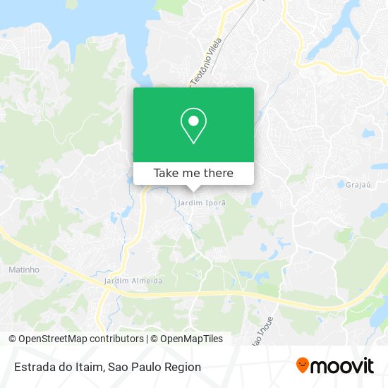 Estrada do Itaim map