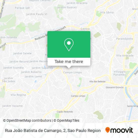 Rua João Batista de Camargo, 2 map