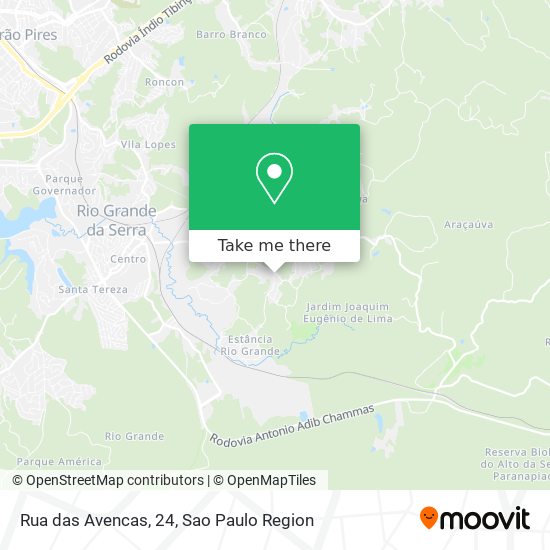 Rua das Avencas, 24 map