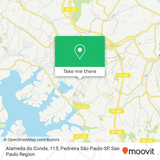 Alameda do Conde, 115, Pedreira São Paulo-SP map