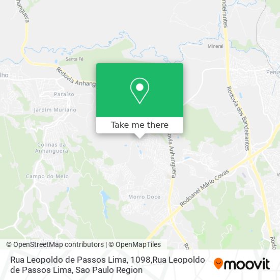 Mapa Rua Leopoldo de Passos Lima, 1098,Rua Leopoldo de Passos Lima