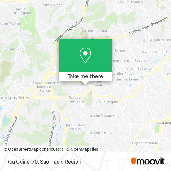 Mapa Rua Guiné, 70