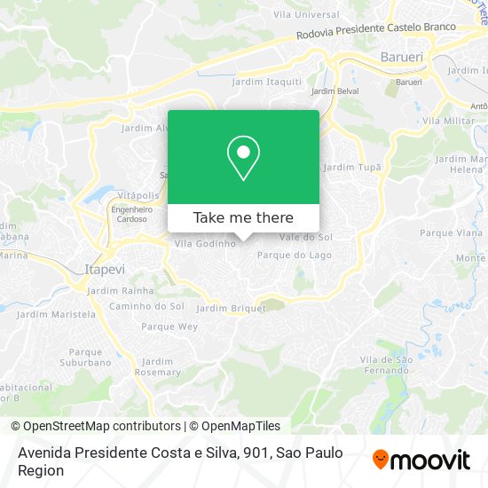 Avenida Presidente Costa e Silva, 901 map