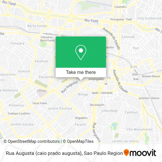 Rua Augusta (caio prado augusta) map
