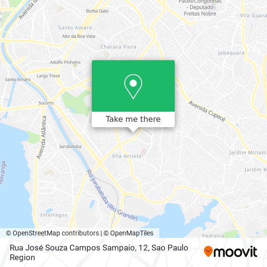 Mapa Rua José Souza Campos Sampaio, 12