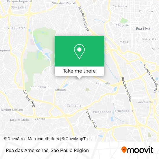 Rua das Ameixeiras map