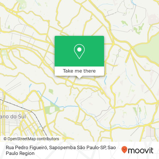 Rua Pedro Figueiró, Sapopemba São Paulo-SP map