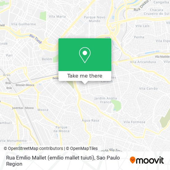 Rua Emílio Mallet (emílio mallet tuiuti) map