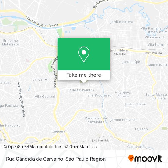 Mapa Rua Cândida de Carvalho